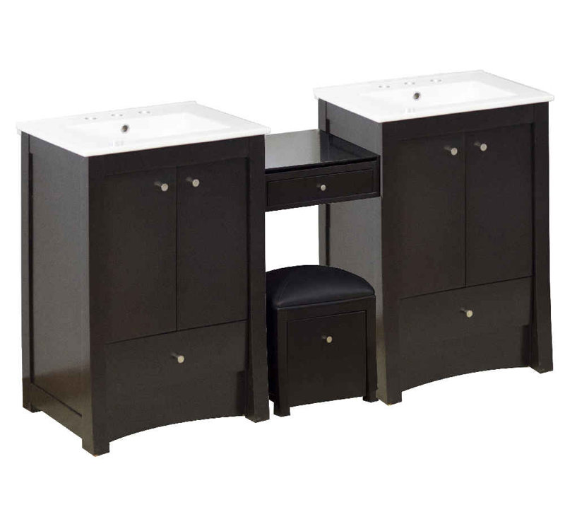 RoyalPurpleBathKitchen 85" Double Bathroom Vanity Base Only Wayfair